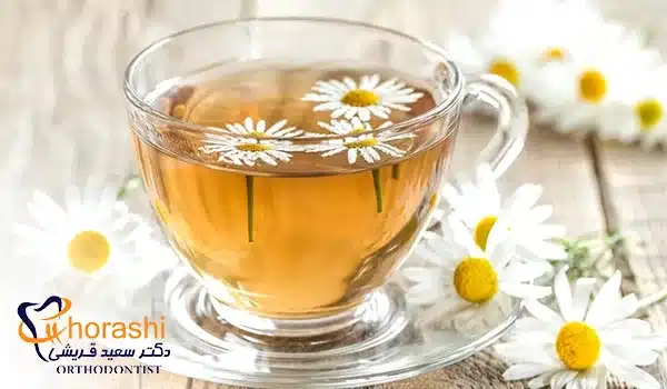 دمنوش بابونه برای درمان عفونت لوزه
