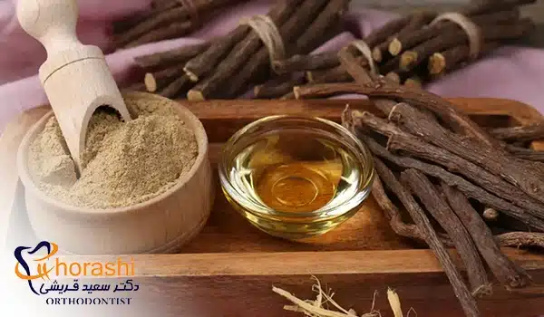 عصاره شیرین بیان برای درمان تاول دهانی