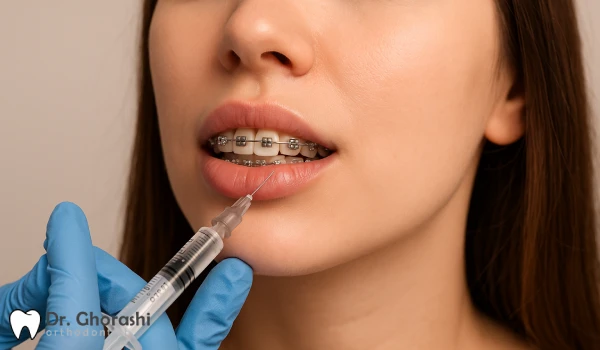 تزریق ژل لب حین ارتودنسی